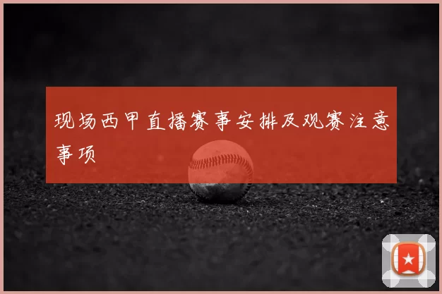 现场西甲直播赛事安排及观赛注意事项