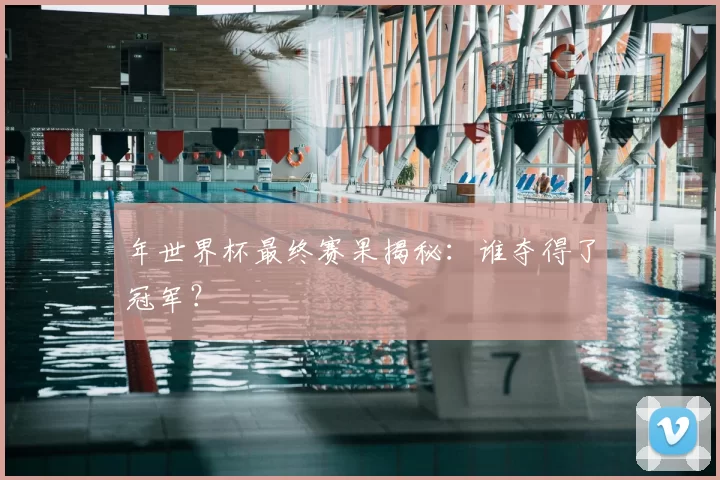 年世界杯最终赛果揭秘:谁夺得了冠军?