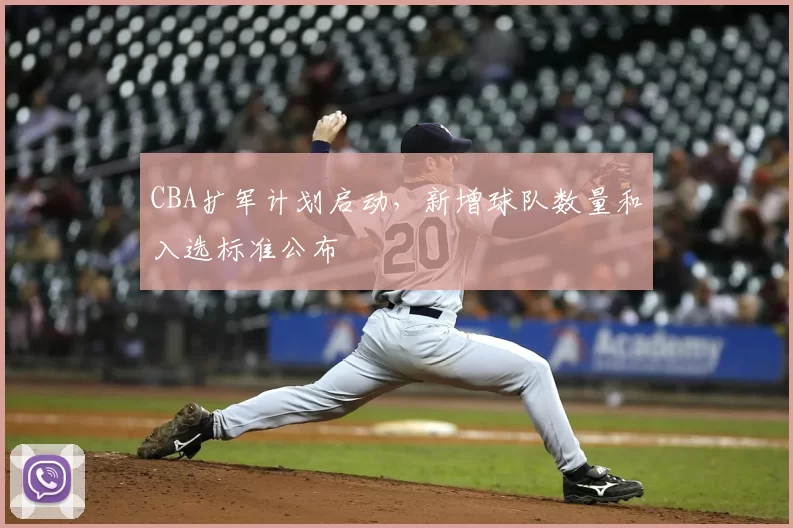 CBA扩军计划启动,新增球队数量和入选标准公布