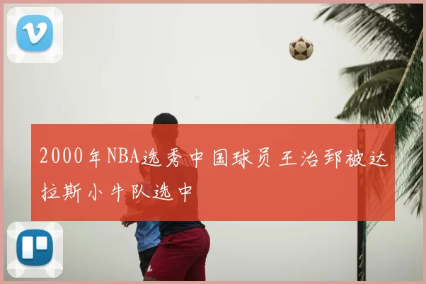 2000年NBA选秀中国球员王治郅被达拉斯小牛队选中