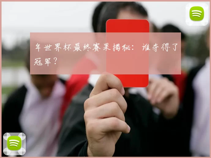 年世界杯最终赛果揭秘:谁夺得了冠军?