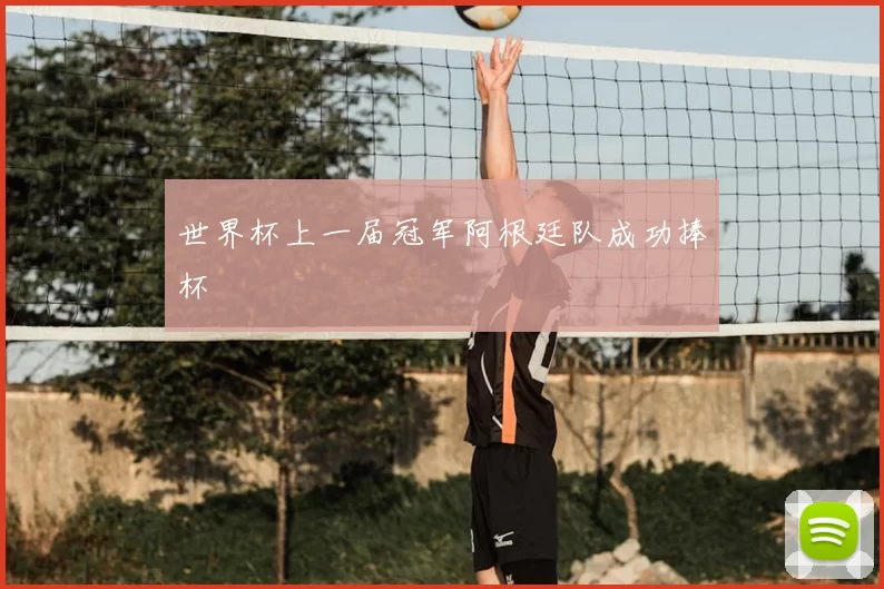 世界杯上一届冠军阿根廷队成功捧杯